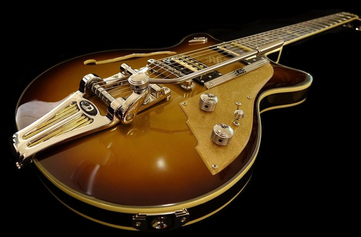 Electric guitar close-up