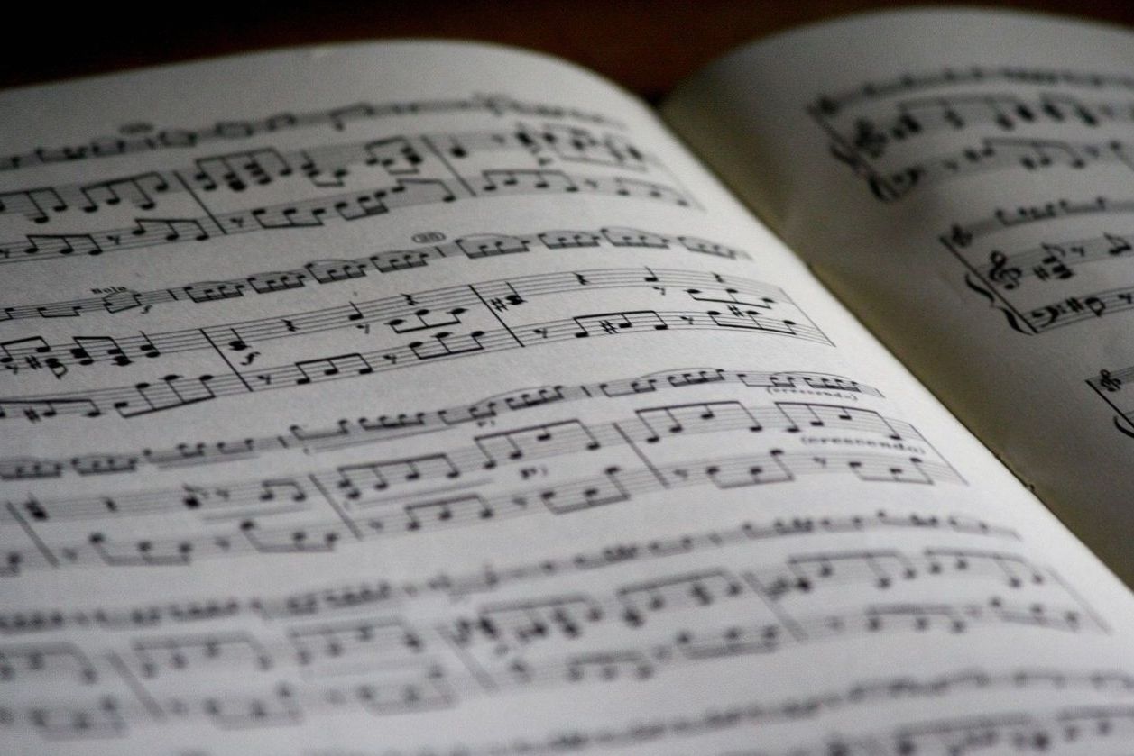 Sheet music notebook